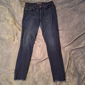 Joes Jeans The Skinny Distressed Dark Blue Women's Jeans Mid Rise Size 30